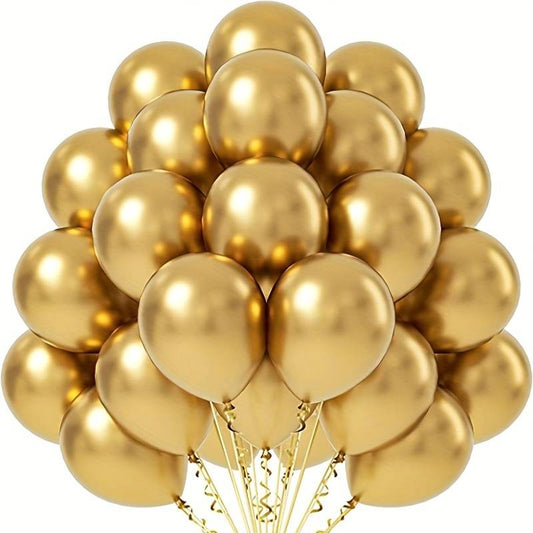 Gouden ballonnen - 50 stuks