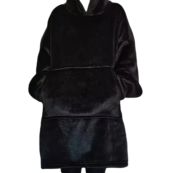 Knuffel hoodie - zwart