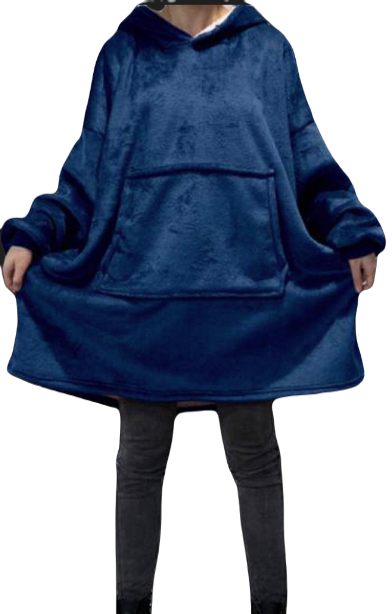 Knuffel hoodie - navy blauw